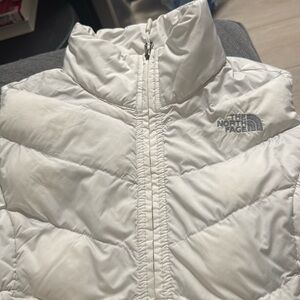 North face vest white